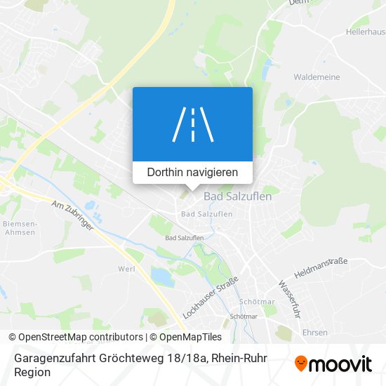 Garagenzufahrt Gröchteweg 18 / 18a Karte