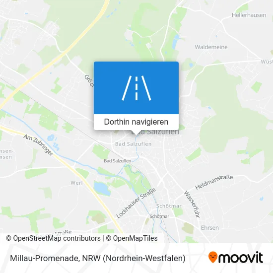 Millau-Promenade Karte