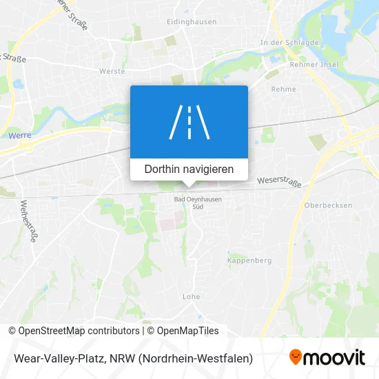 Wear-Valley-Platz Karte