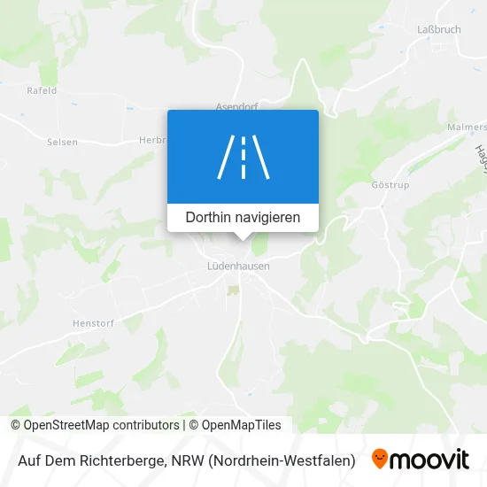 Auf Dem Richterberge Karte