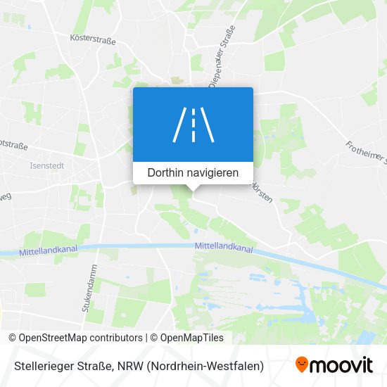 Stellerieger Straße Karte