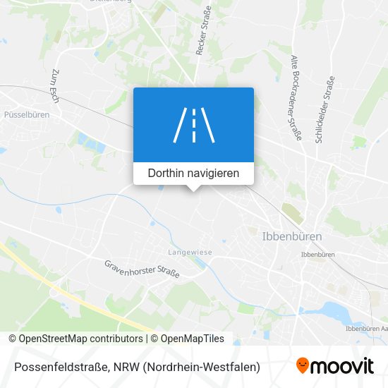 Possenfeldstraße Karte