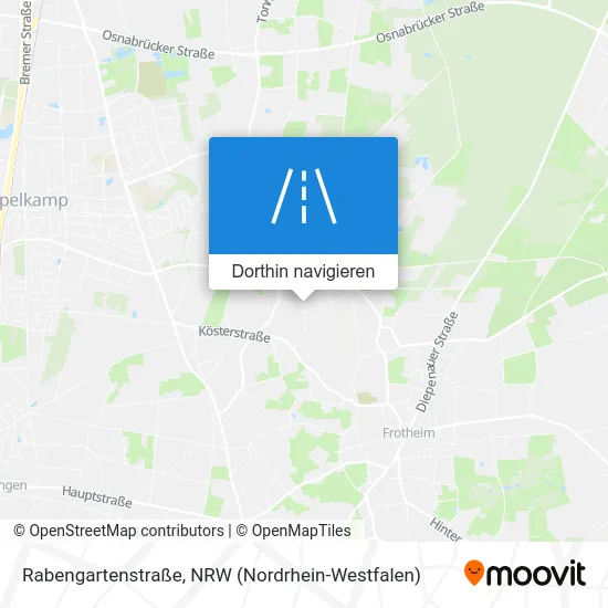 Rabengartenstraße Karte