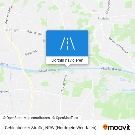 Gehlenbecker Straße Karte