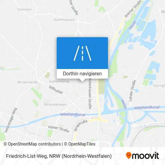 Friedrich-List-Weg Karte