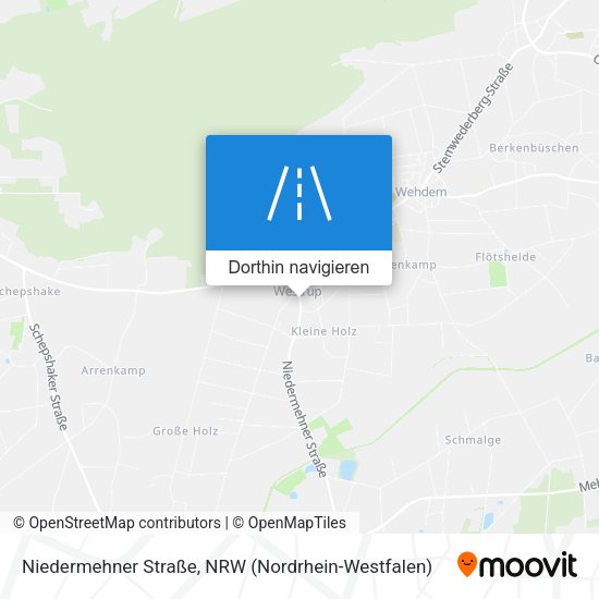 Niedermehner Straße Karte