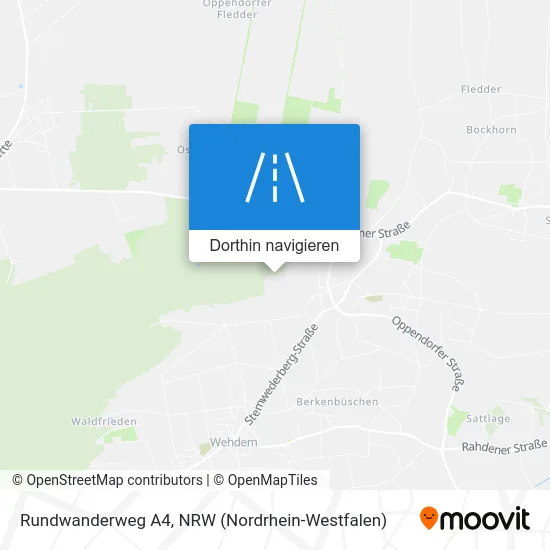 Rundwanderweg A4 Karte