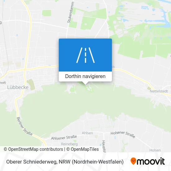 Oberer Schniederweg Karte