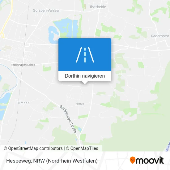 Hespeweg Karte