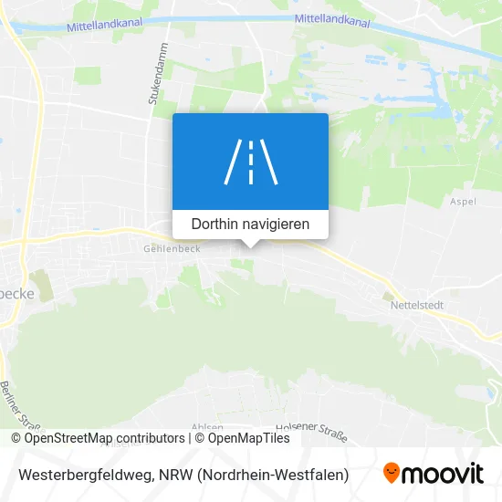 Westerbergfeldweg Karte
