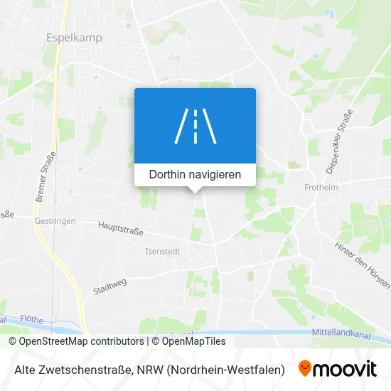 Alte Zwetschenstraße Karte