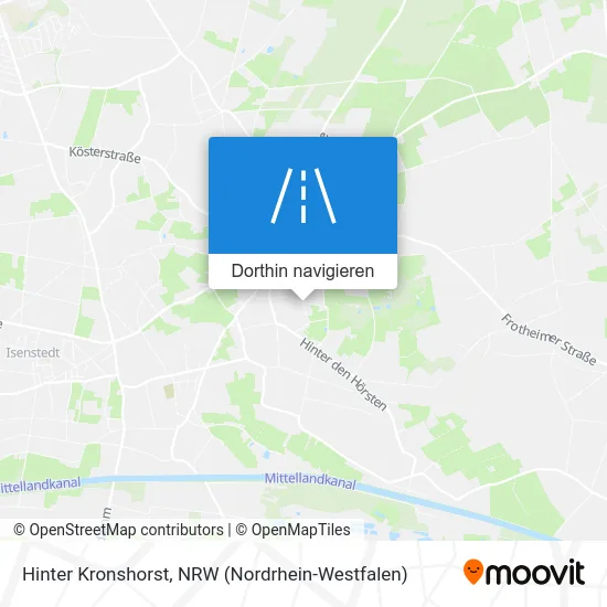 Hinter Kronshorst Karte