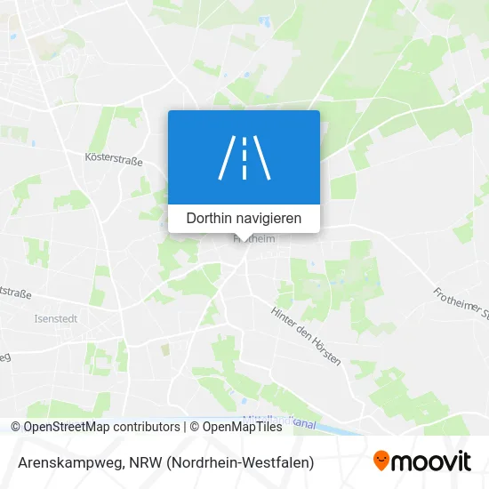 Arenskampweg Karte