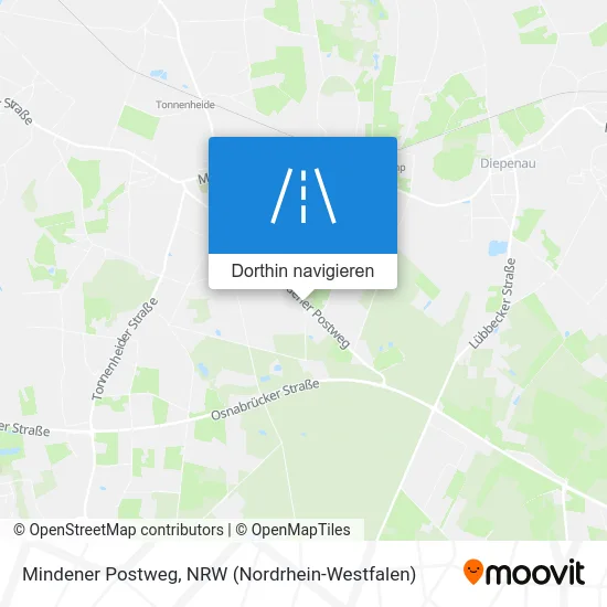 Mindener Postweg Karte