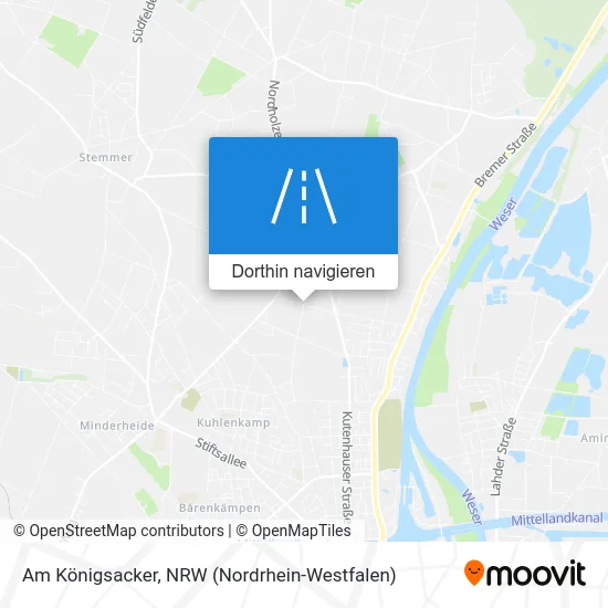 Am Königsacker Karte