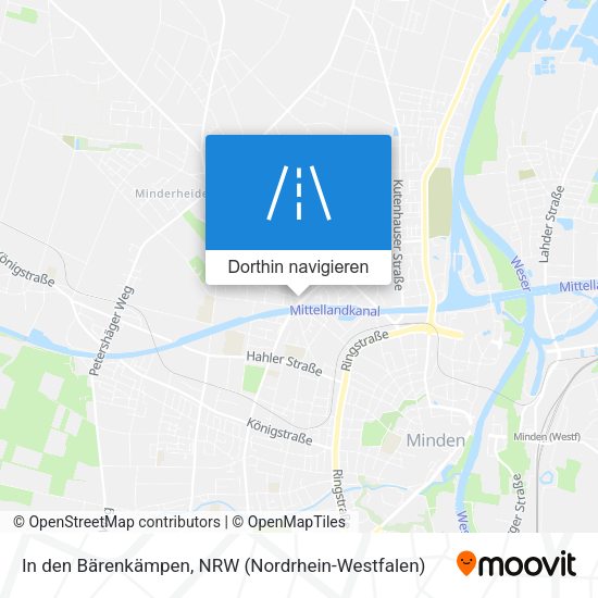In den Bärenkämpen Karte