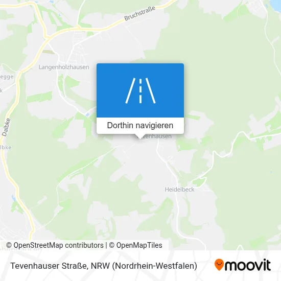 Tevenhauser Straße Karte