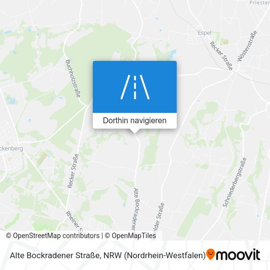 Alte Bockradener Straße Karte