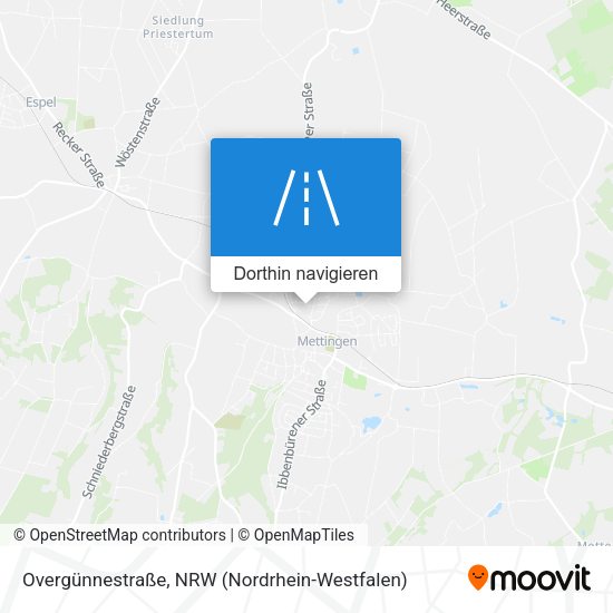 Overgünnestraße Karte