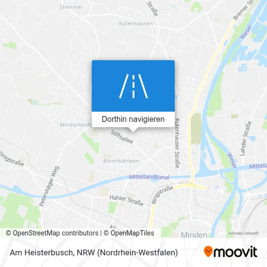 Am Heisterbusch Karte