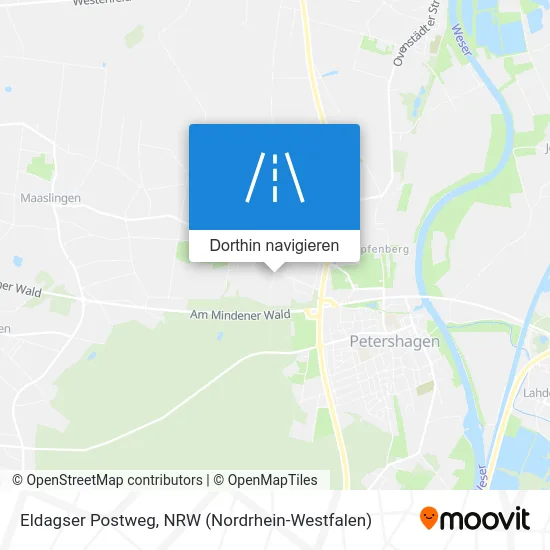 Eldagser Postweg Karte