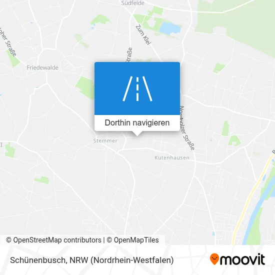 Schünenbusch Karte