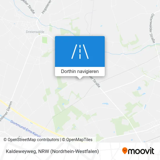 Kaldeweyweg Karte