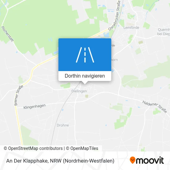 An Der Klapphake Karte