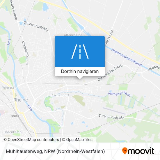 Mühlhausenweg Karte