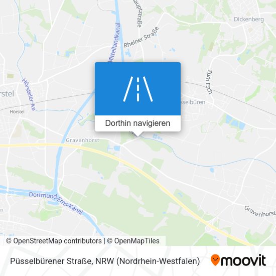 Püsselbürener Straße Karte