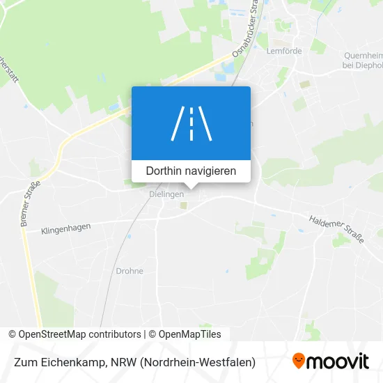 Zum Eichenkamp Karte