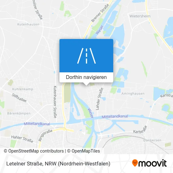 Letelner Straße Karte