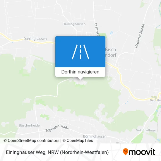Eininghauser Weg Karte