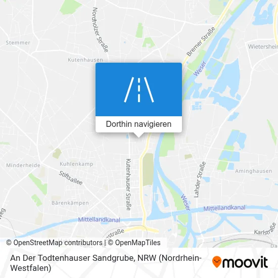 An Der Todtenhauser Sandgrube Karte