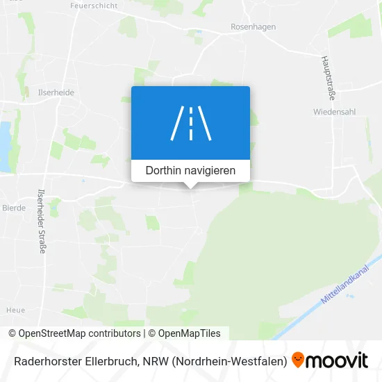 Raderhorster Ellerbruch Karte