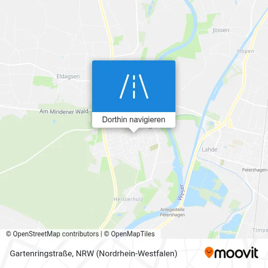 Gartenringstraße Karte