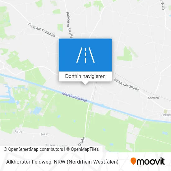 Alkhorster Feldweg Karte