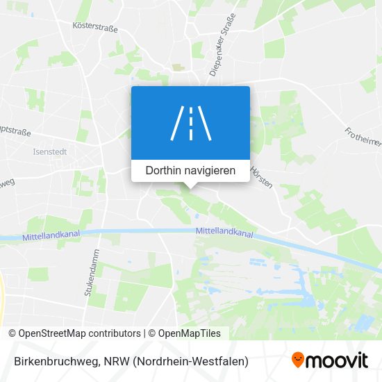 Birkenbruchweg Karte