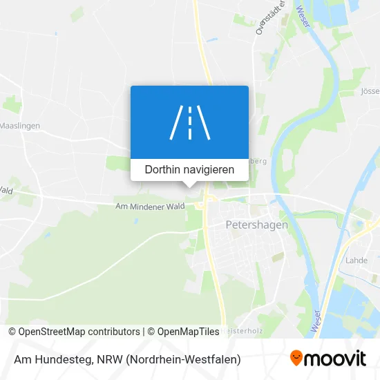 Am Hundesteg Karte