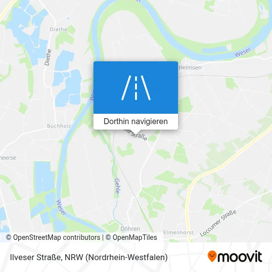 Ilveser Straße Karte