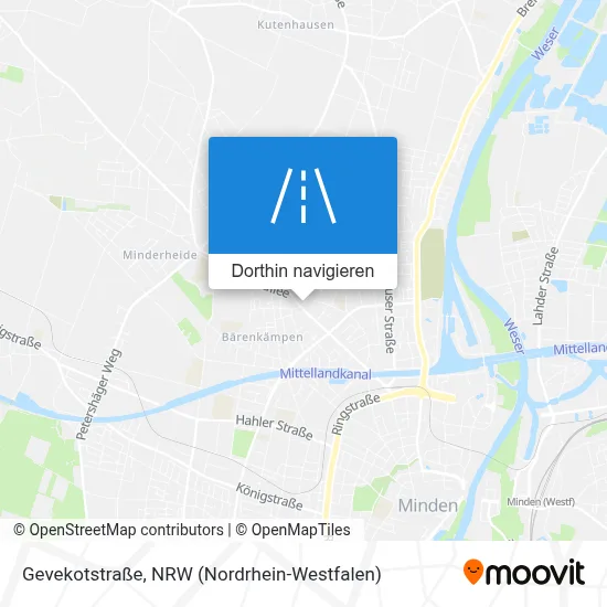 Gevekotstraße Karte