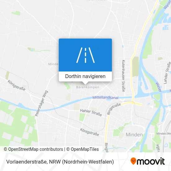 Vorlaenderstraße Karte