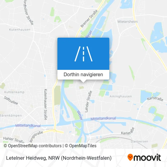 Letelner Heidweg Karte
