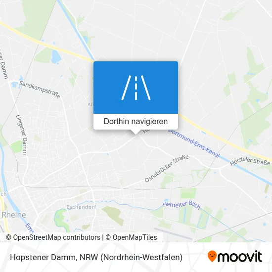 Hopstener Damm Karte