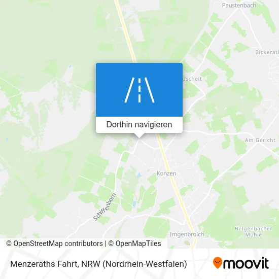 Menzeraths Fahrt Karte