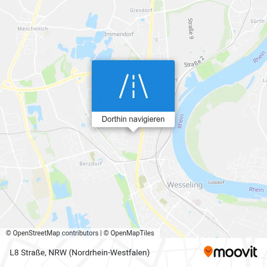 L8 Straße Karte