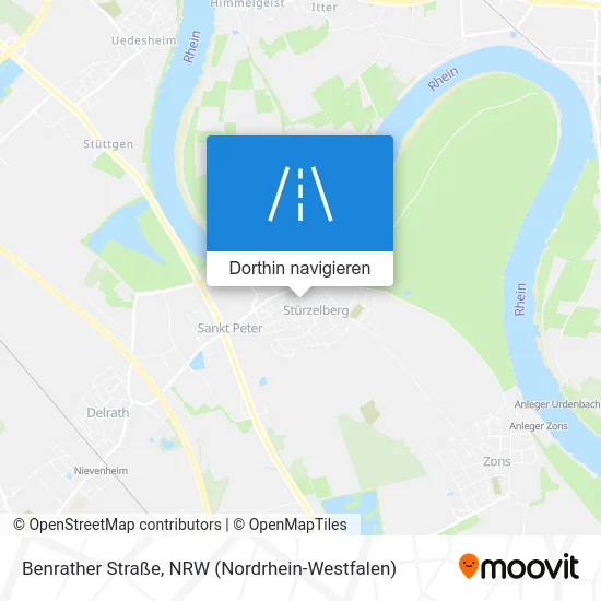 Benrather Straße Karte