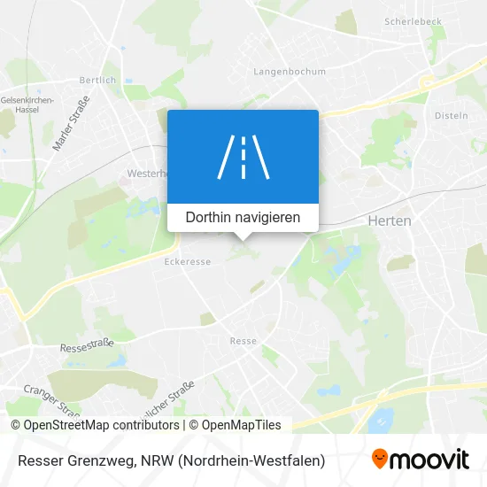 Resser Grenzweg Karte