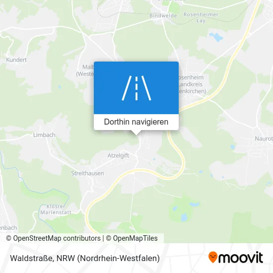 Waldstraße Karte