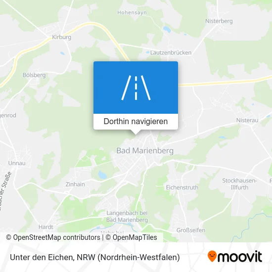 Unter den Eichen Karte